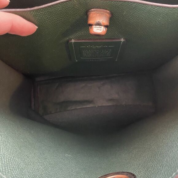 Coach Light Fern Charlie 55200 Polished Pebble Leather Bucket Shoulder Purse - Picture 16 of 16